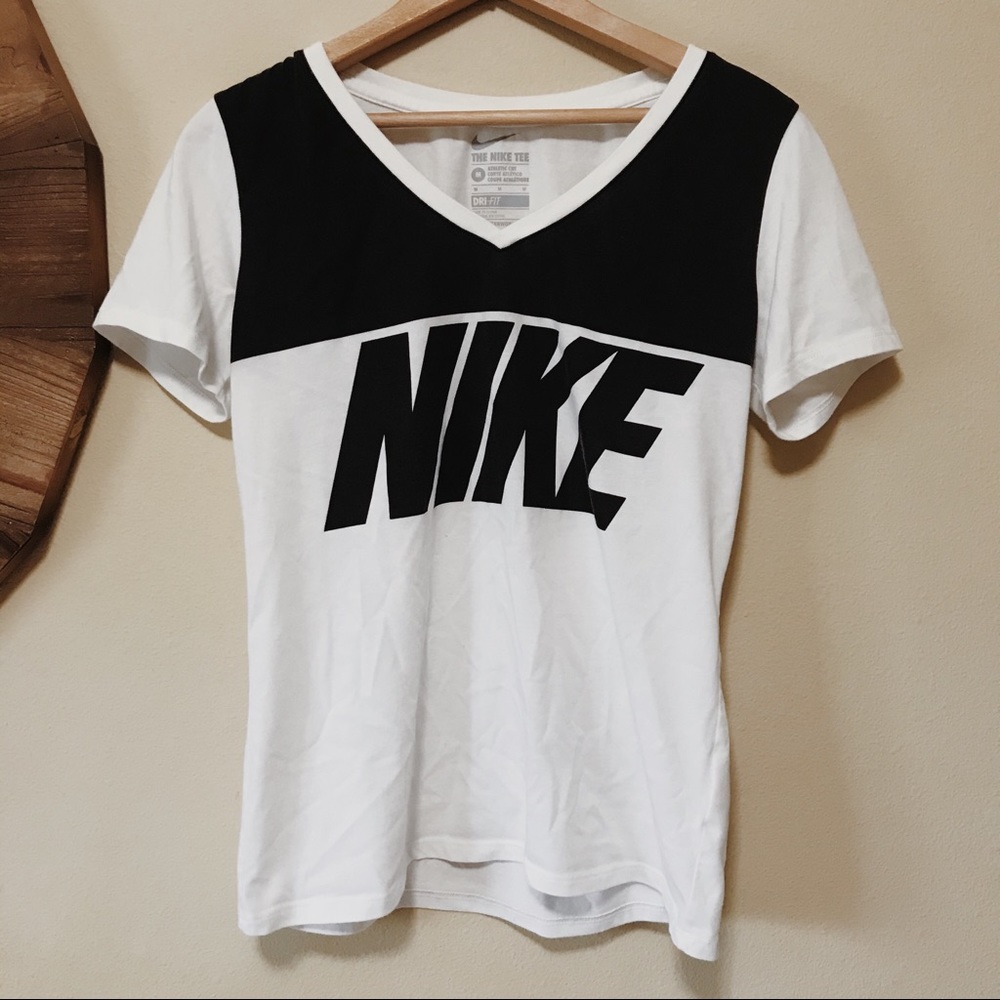 Nike | Athletic Cut Dri Fit V-Neck Tee